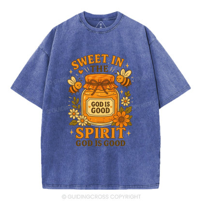 Sweet In The Spirit Christian Washed T-Shirt