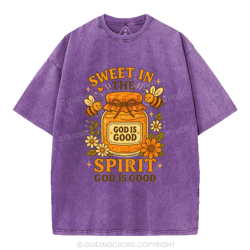 Sweet In The Spirit Christian Washed T-Shirt