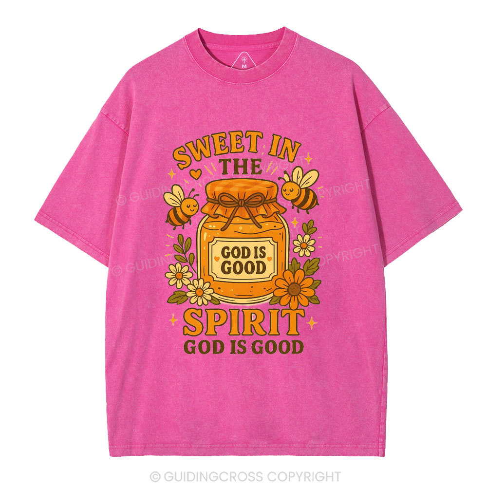 Sweet In The Spirit Christian Washed T-Shirt