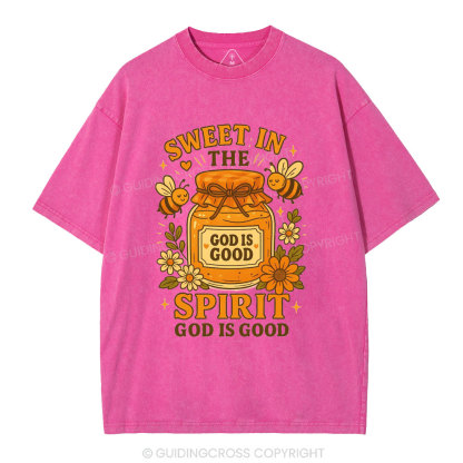 Sweet In The Spirit Christian Washed T-Shirt