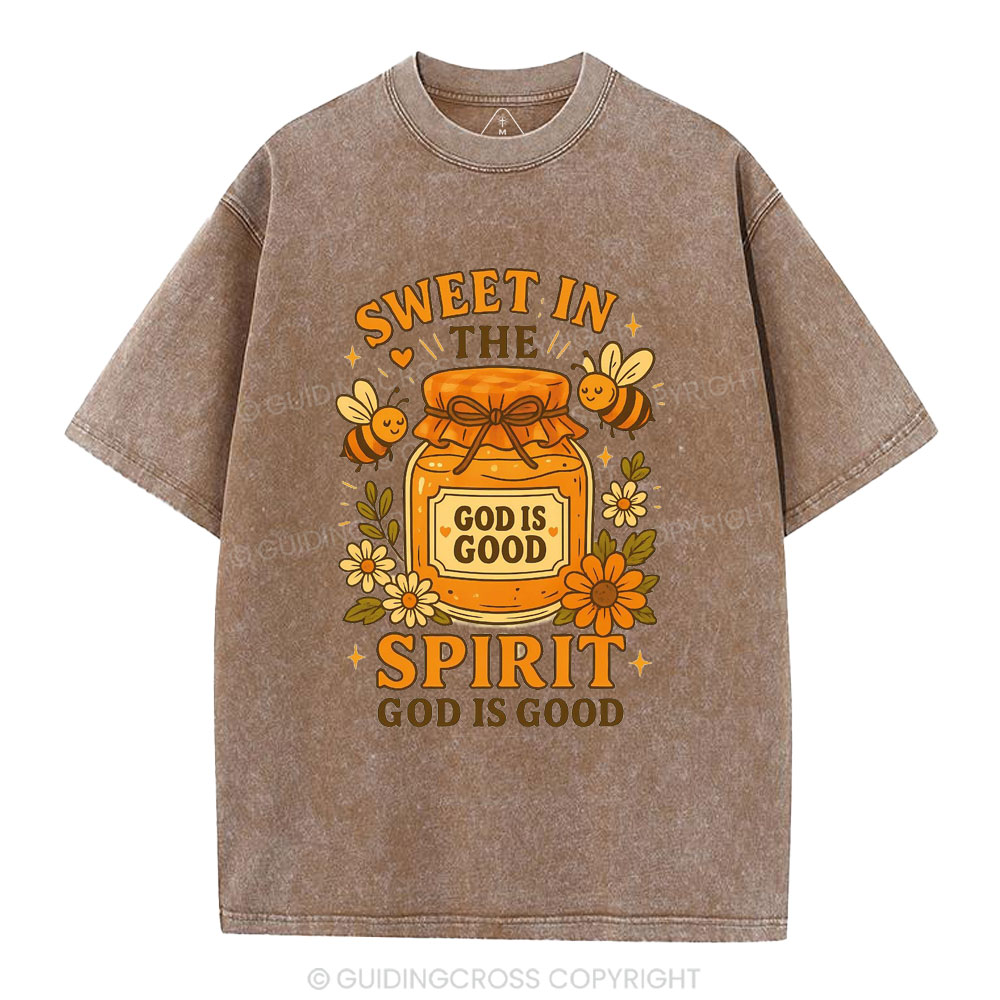Sweet In The Spirit Christian Washed T-Shirt