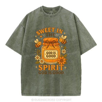 Sweet In The Spirit Christian Washed T-Shirt