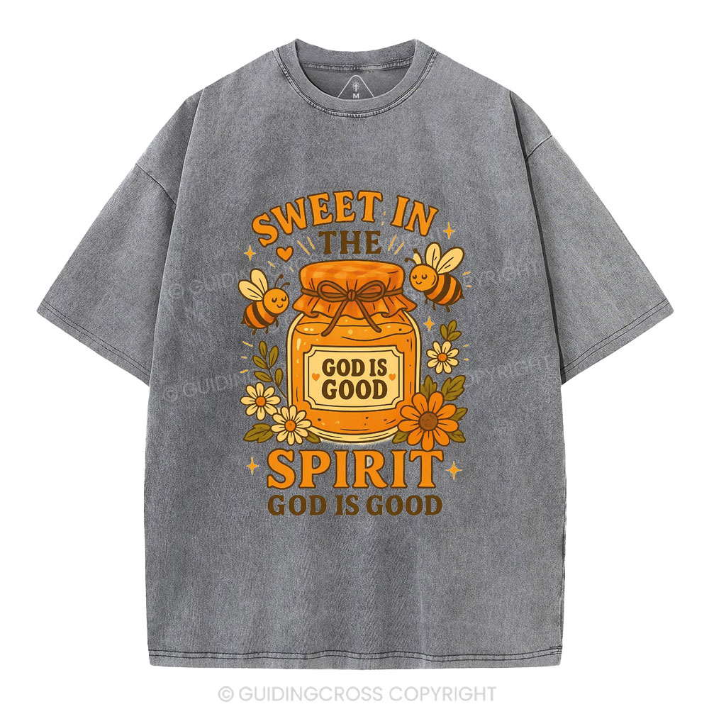 Sweet In The Spirit Christian Washed T-Shirt