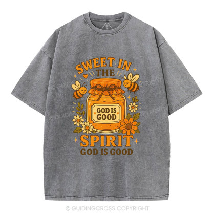 Sweet In The Spirit Christian Washed T-Shirt