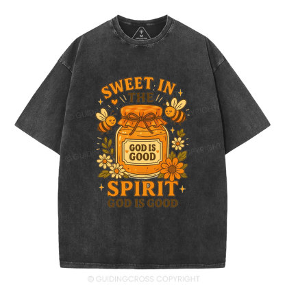 Sweet In The Spirit Christian Washed T-Shirt