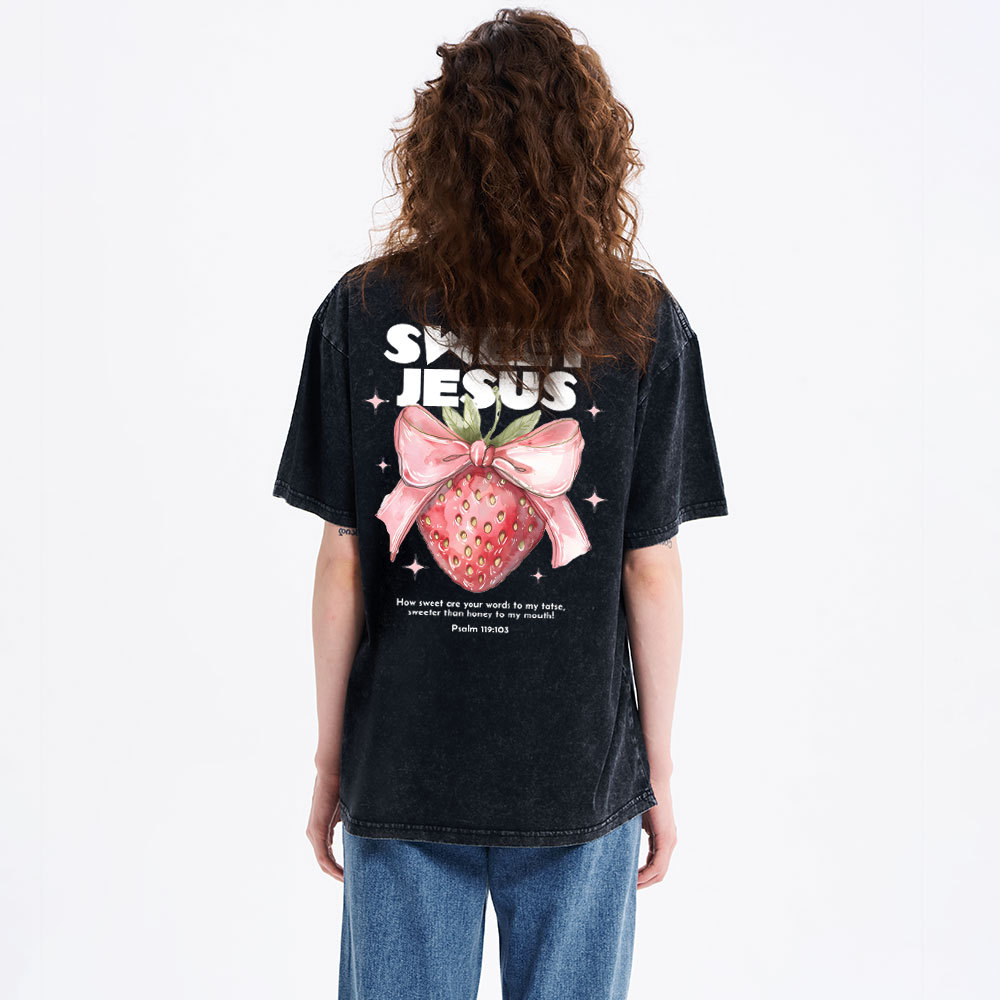 Sweet Jesus Christian Washed T-Shirt
