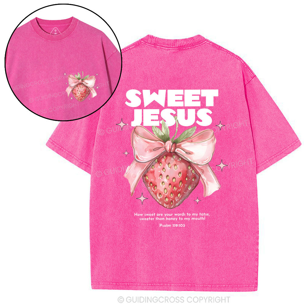 Sweet Jesus Christian Washed T-Shirt