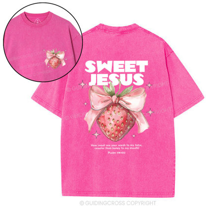 Sweet Jesus Christian Washed T-Shirt
