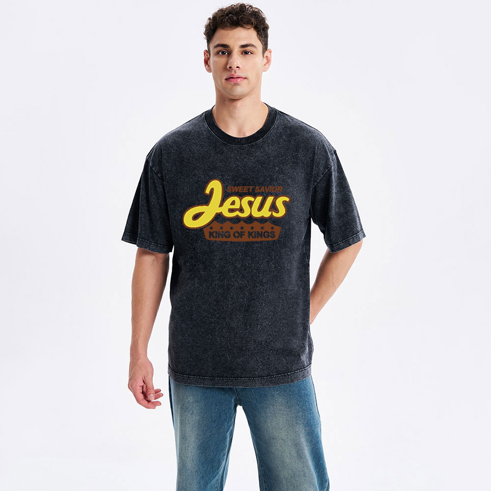 Sweet Savior Jesus Christian Washed T-Shirt