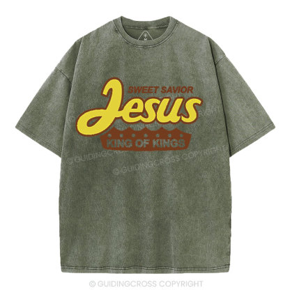 Sweet Savior Jesus Christian Washed T-Shirt