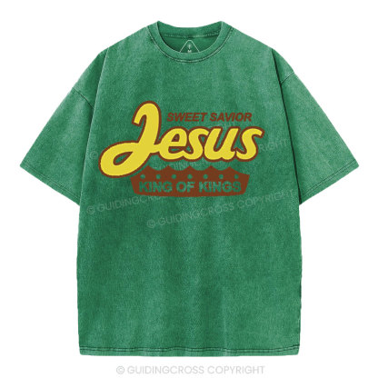 Sweet Savior Jesus Christian Washed T-Shirt