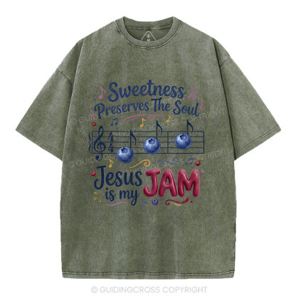 Sweetness Preserves The Soul Christian Washed T-Shirt