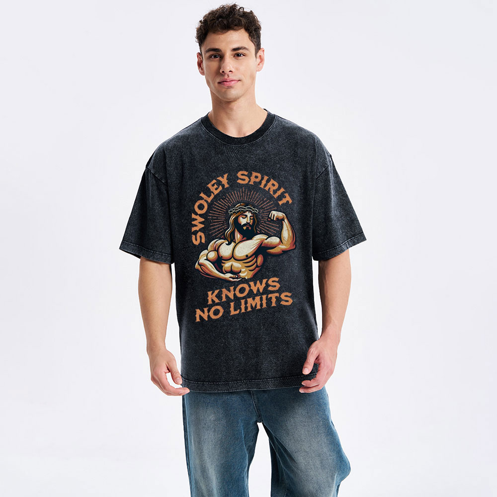 Swoley Spirit Knows No Limits Christian Washed T-Shirt