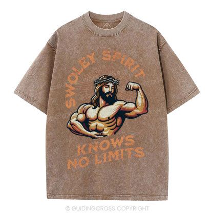 Swoley Spirit Knows No Limits Christian Washed T-Shirt