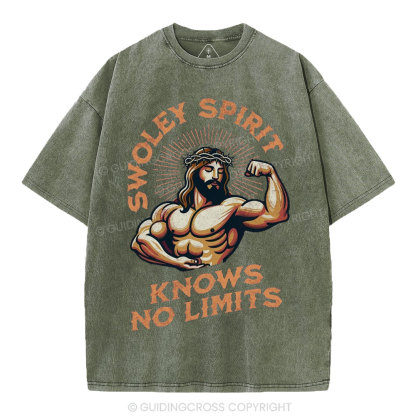 Swoley Spirit Knows No Limits Christian Washed T-Shirt