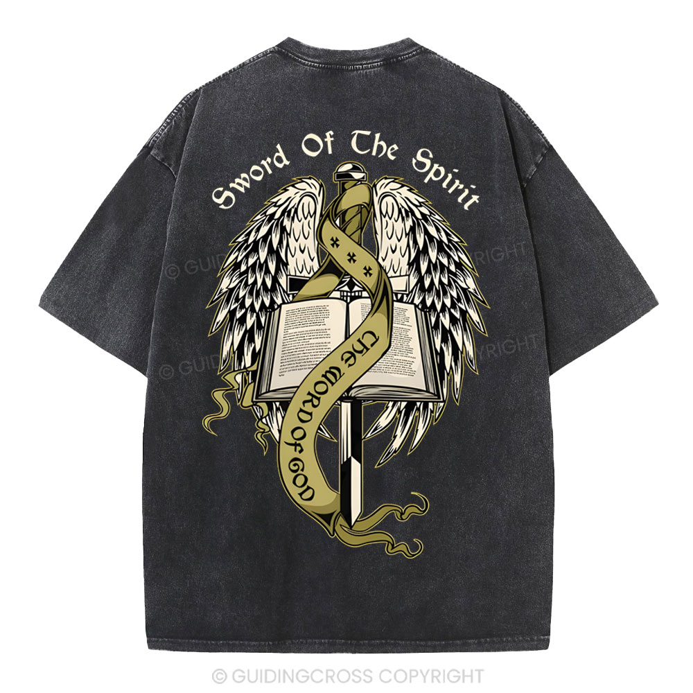 Sword Of The Spirit Christian Washed T-Shirt