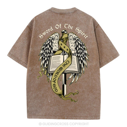 Sword Of The Spirit Christian Washed T-Shirt