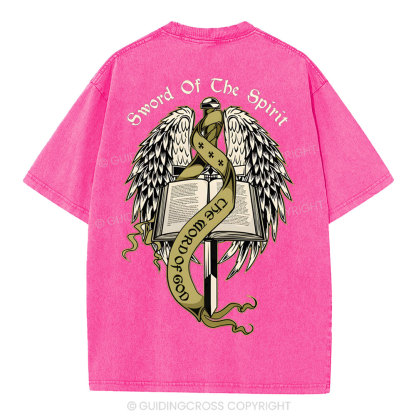 Sword Of The Spirit Christian Washed T-Shirt