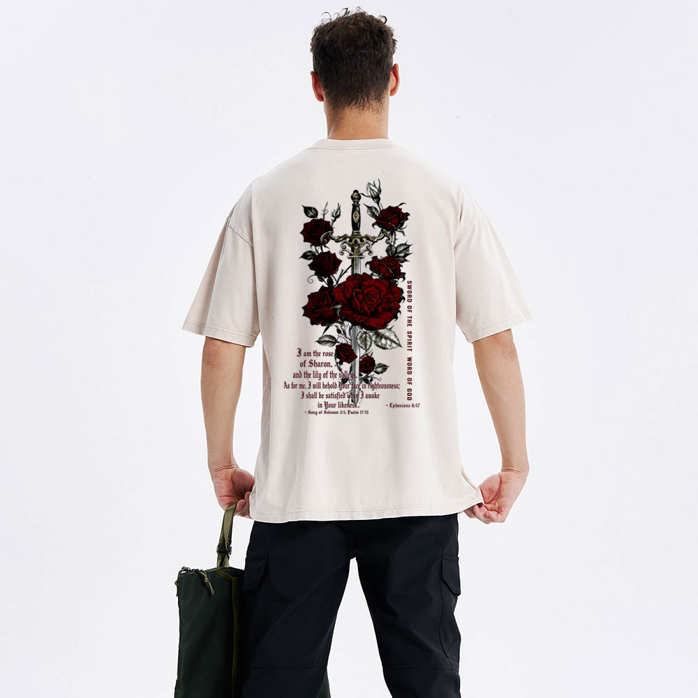 Sword Of The Spirit Word Of God Christian Washed T-Shirt