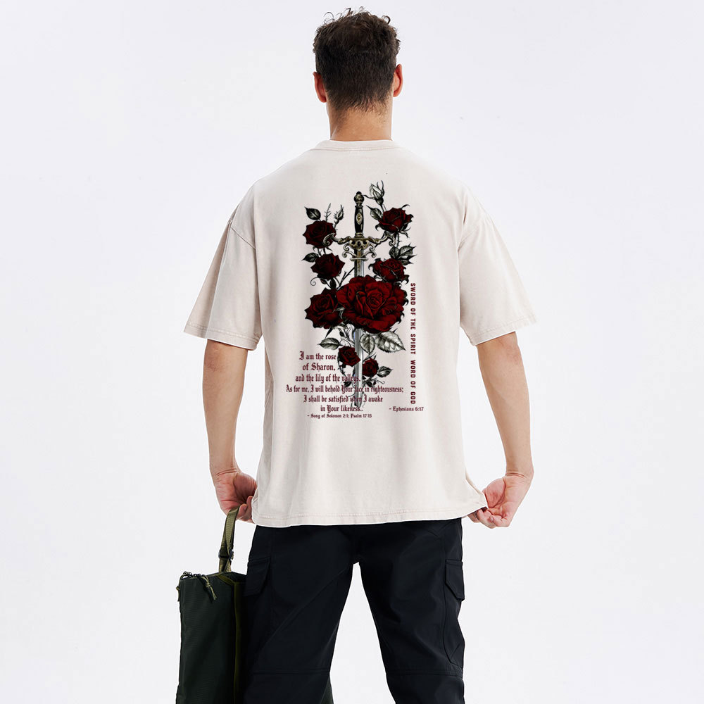 Sword Of The Spirit Word Of God Christian Washed T-Shirt