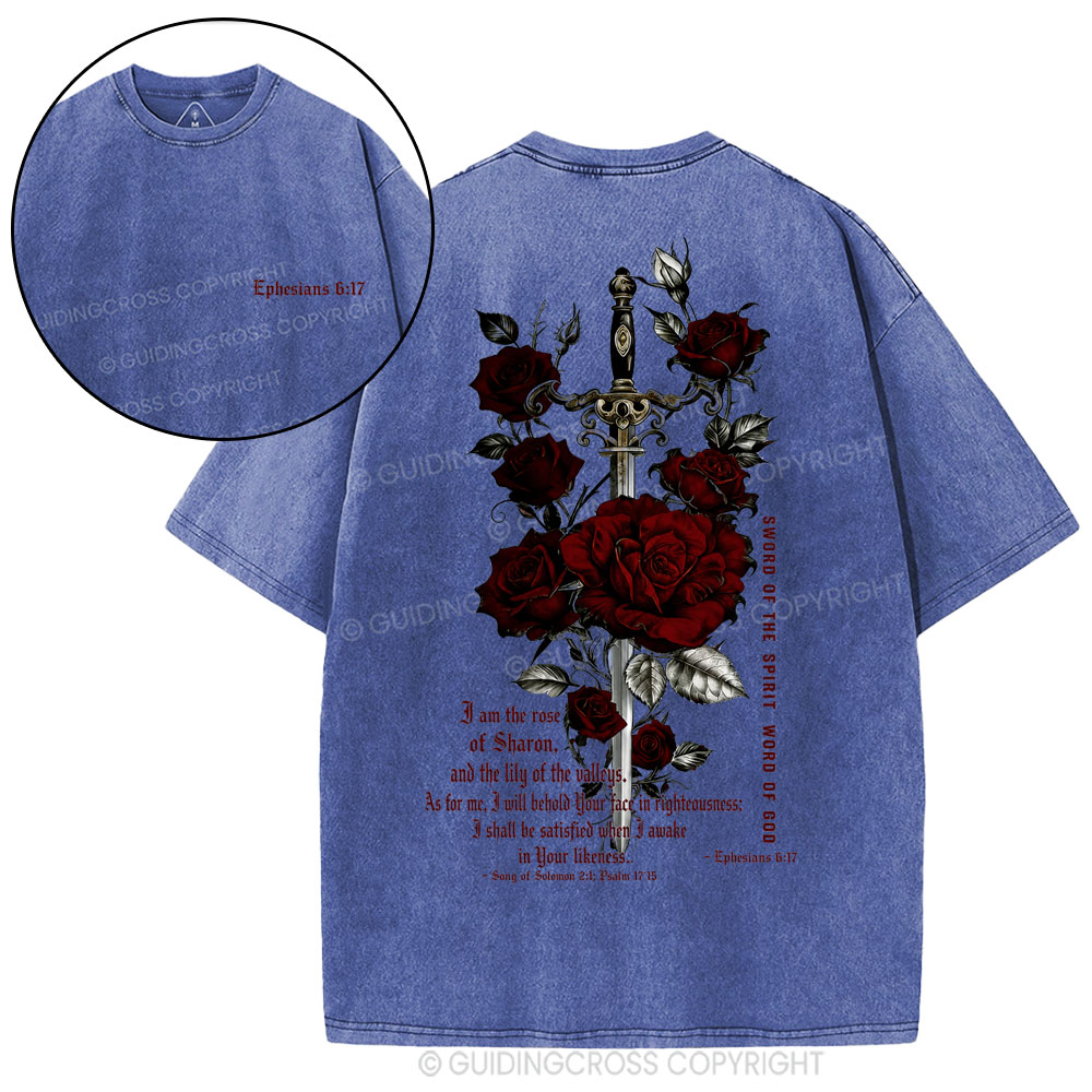 Sword Of The Spirit Word Of God Christian Washed T-Shirt