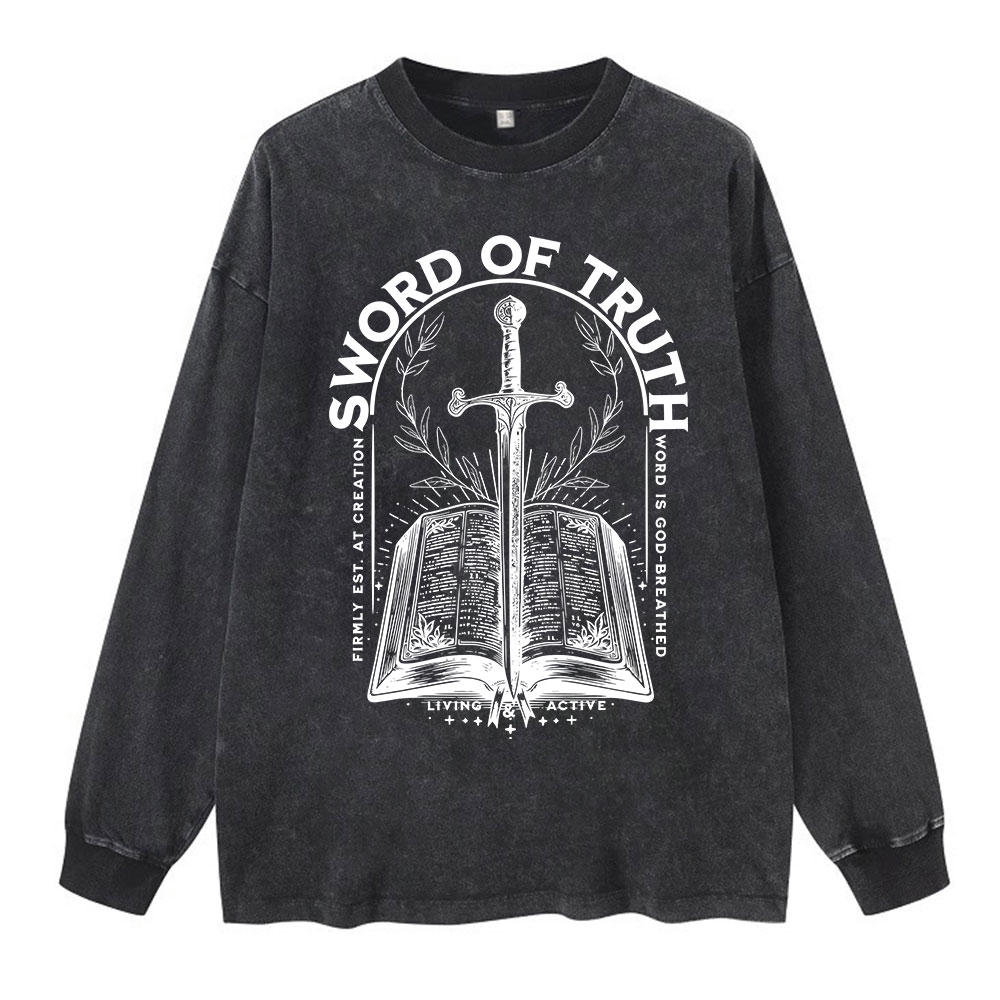 Sword Of Truth Washed Long Sleeve T-Shirt