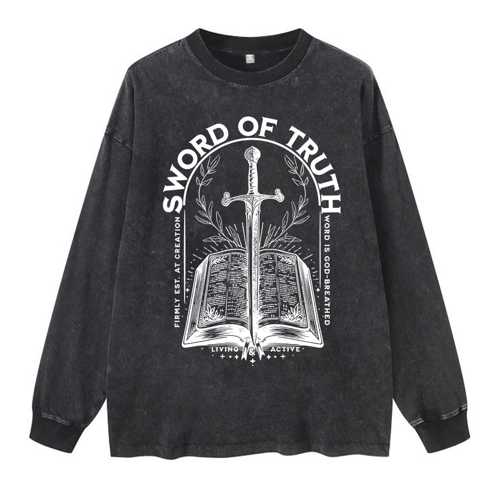 Sword Of Truth Washed Long Sleeve T-Shirt