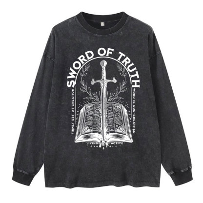 Sword Of Truth Washed Long Sleeve T-Shirt