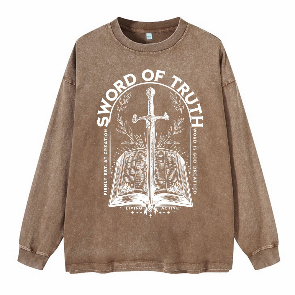 Sword Of Truth Washed Long Sleeve T-Shirt