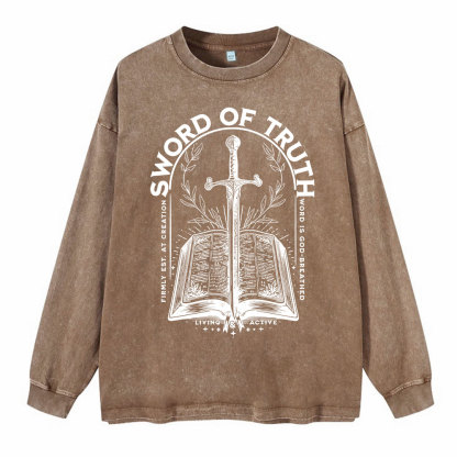 Sword Of Truth Washed Long Sleeve T-Shirt