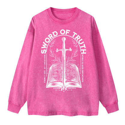 Sword Of Truth Washed Long Sleeve T-Shirt
