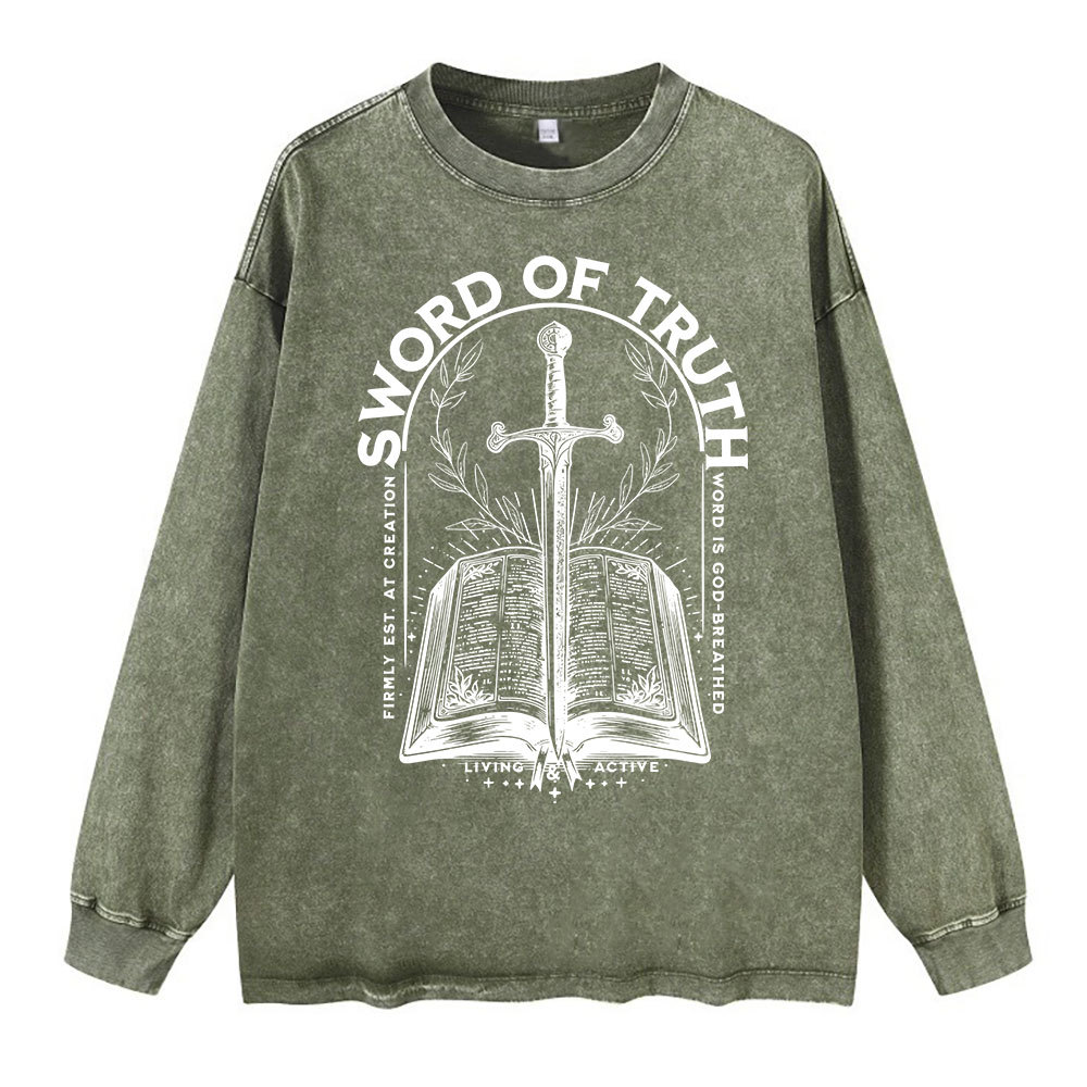 Sword Of Truth Washed Long Sleeve T-Shirt