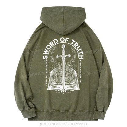 Sword Of Truth Christian Washed Hoodie