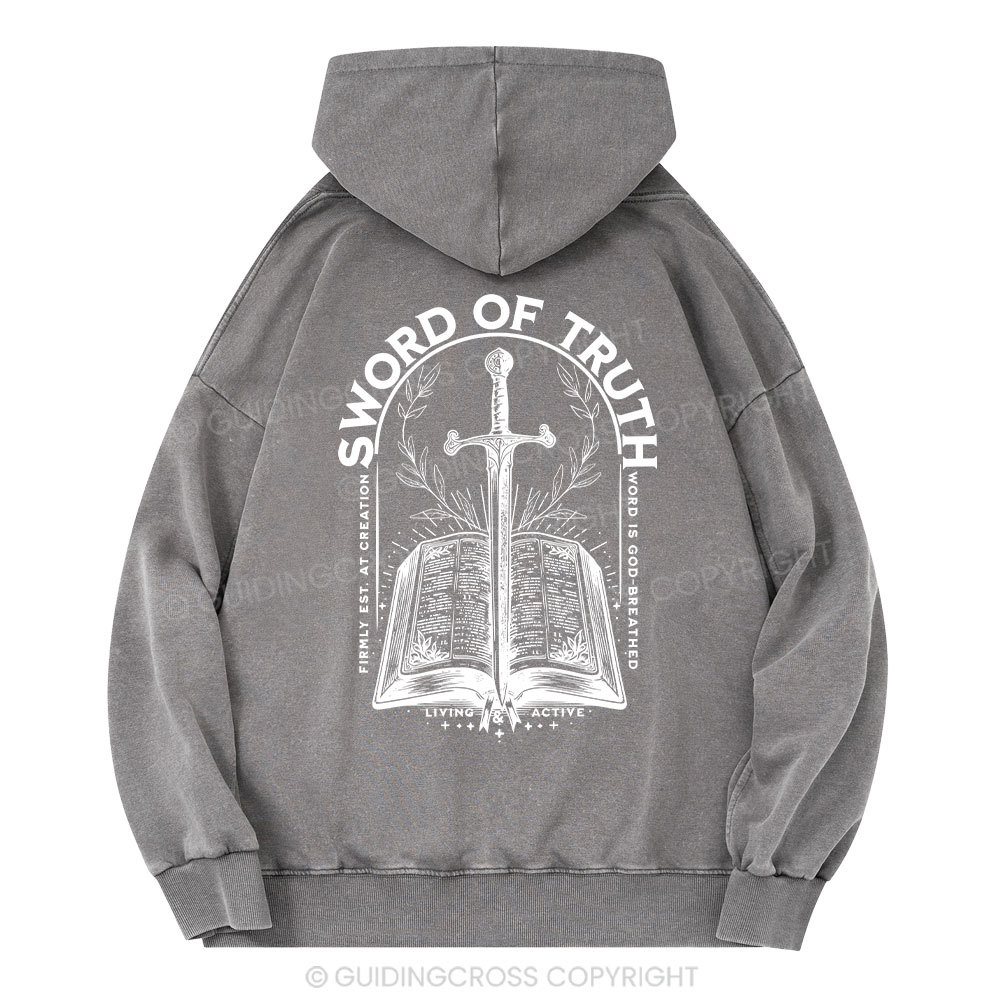 Sword Of Truth Christian Washed Hoodie