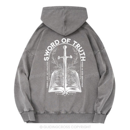 Sword Of Truth Christian Washed Hoodie