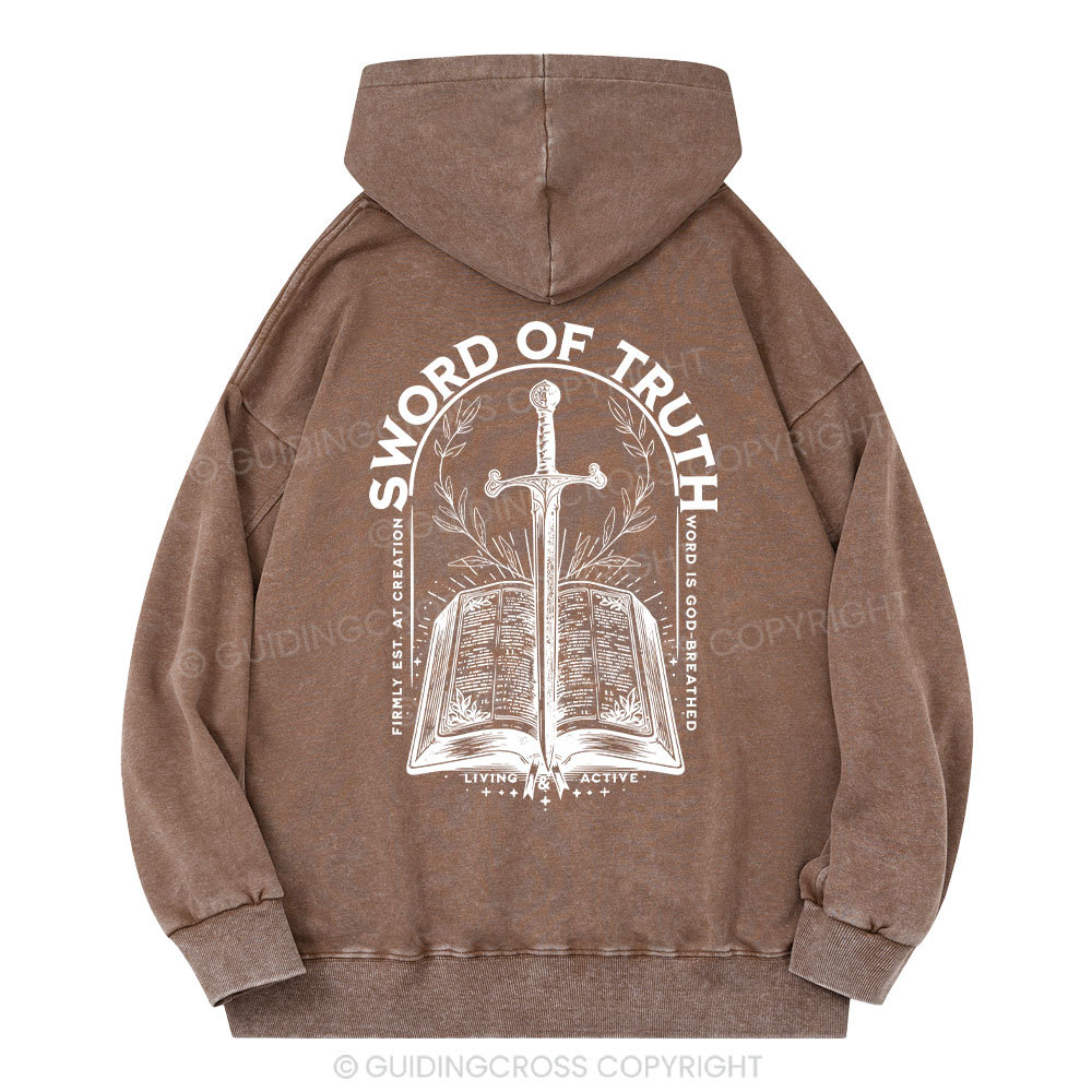 Sword Of Truth Christian Washed Hoodie
