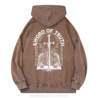 Sword Of Truth Christian Washed Hoodie