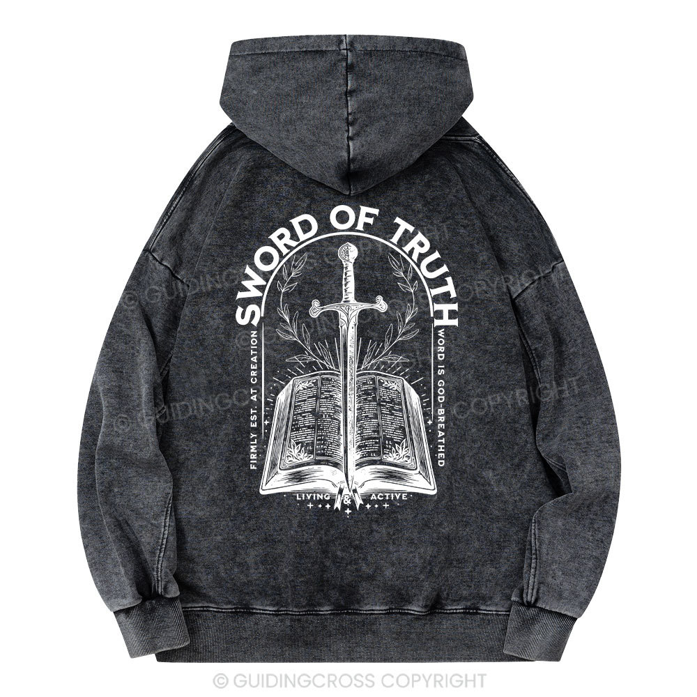 Sword Of Truth Christian Washed Hoodie