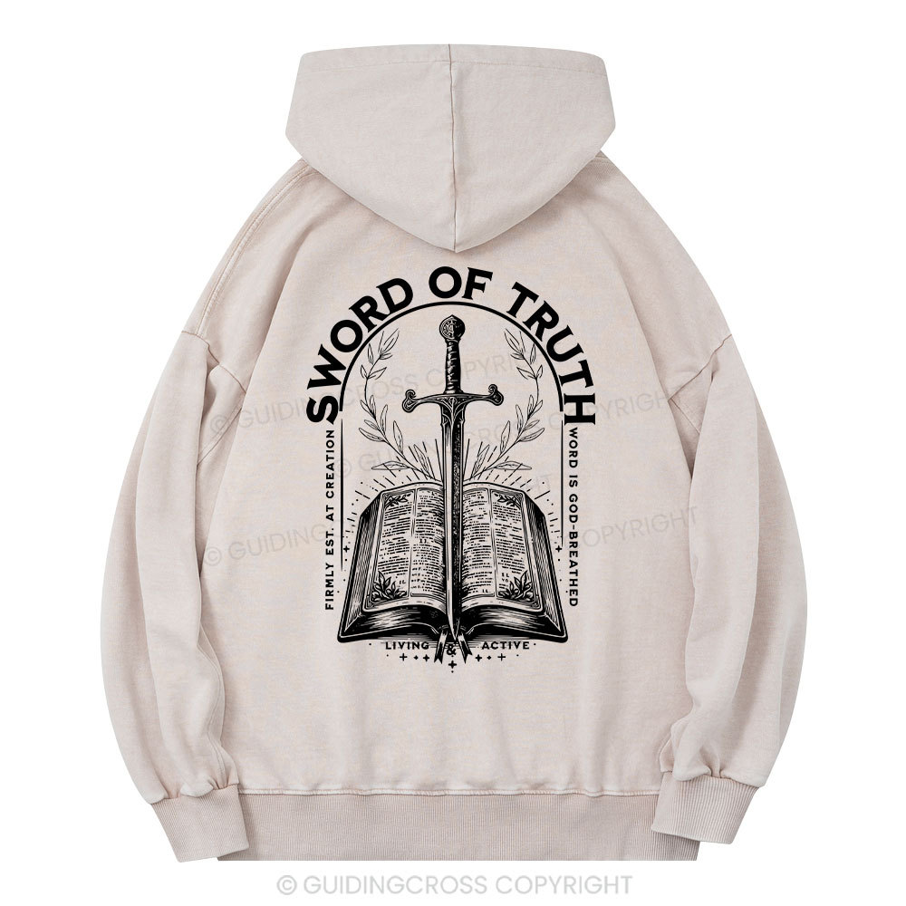 Sword Of Truth Christian Washed Hoodie