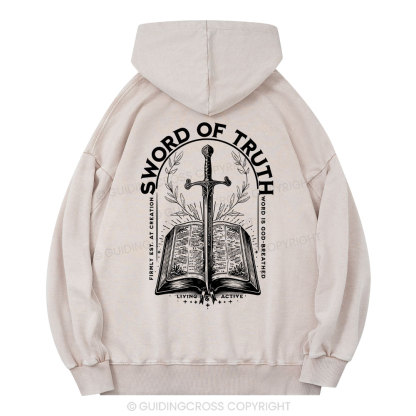Sword Of Truth Christian Washed Hoodie