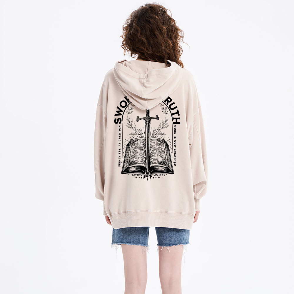 Sword Of Truth Christian Washed Hoodie