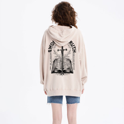 Sword Of Truth Christian Washed Hoodie