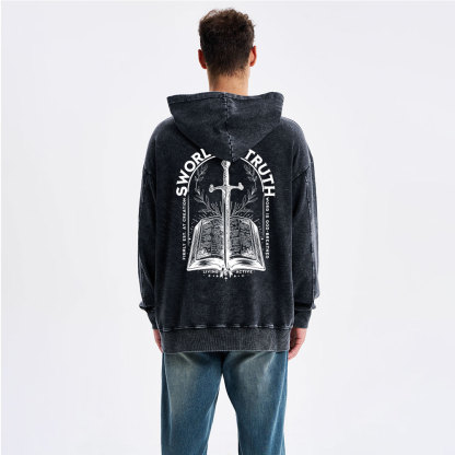 Sword Of Truth Christian Washed Hoodie