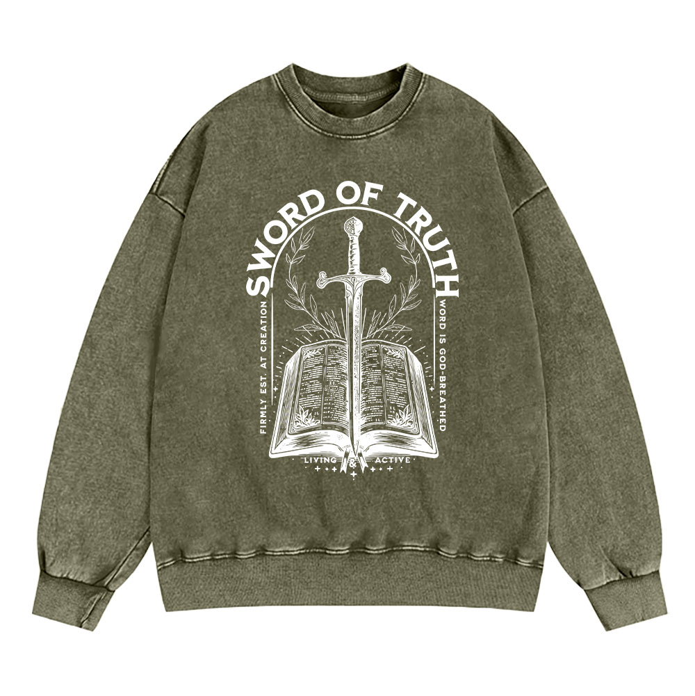 Jesus Christ Christian Washed Sweatshirt Sale - GuidingCross