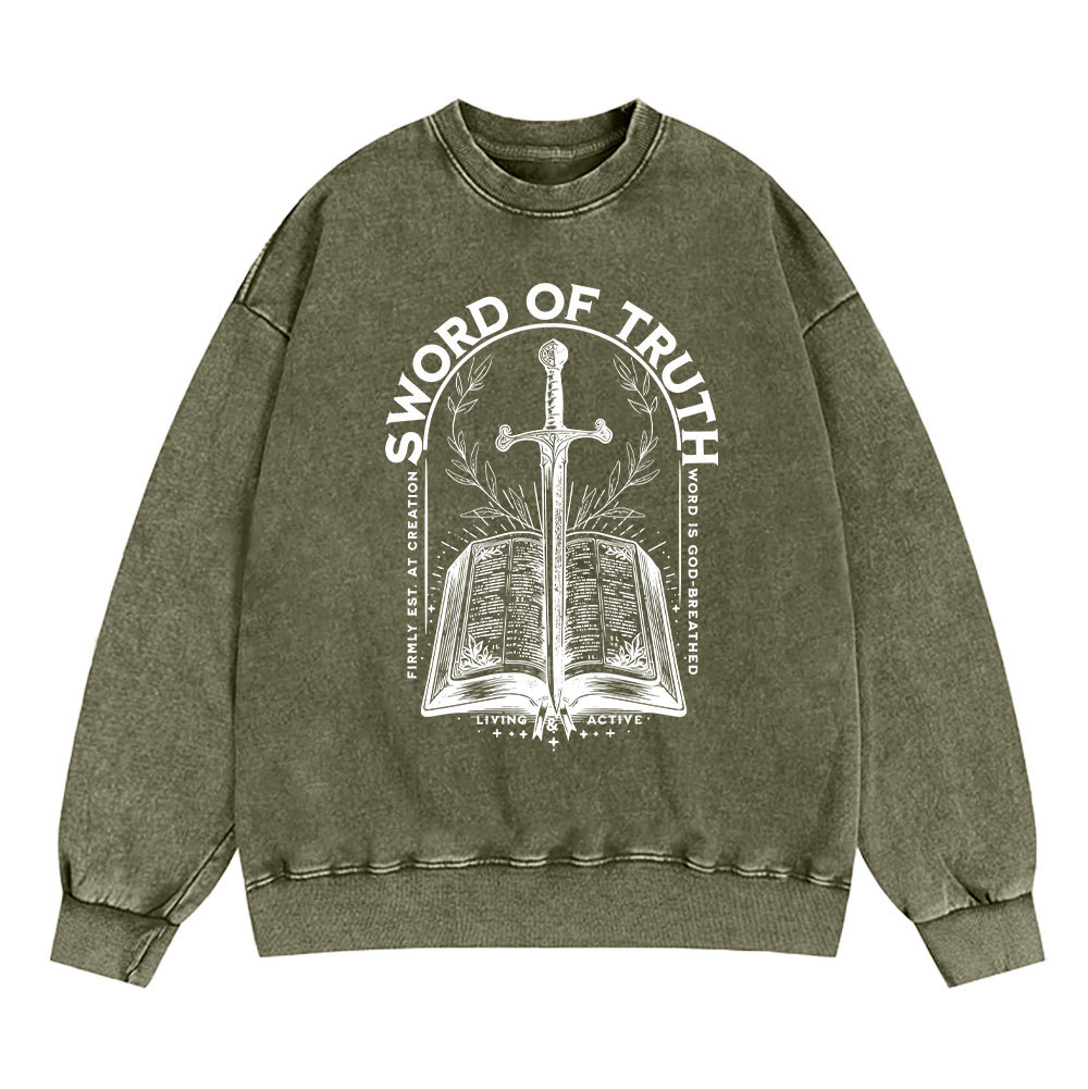 Jesus Christ Christian Washed Sweatshirt Sale - GuidingCross