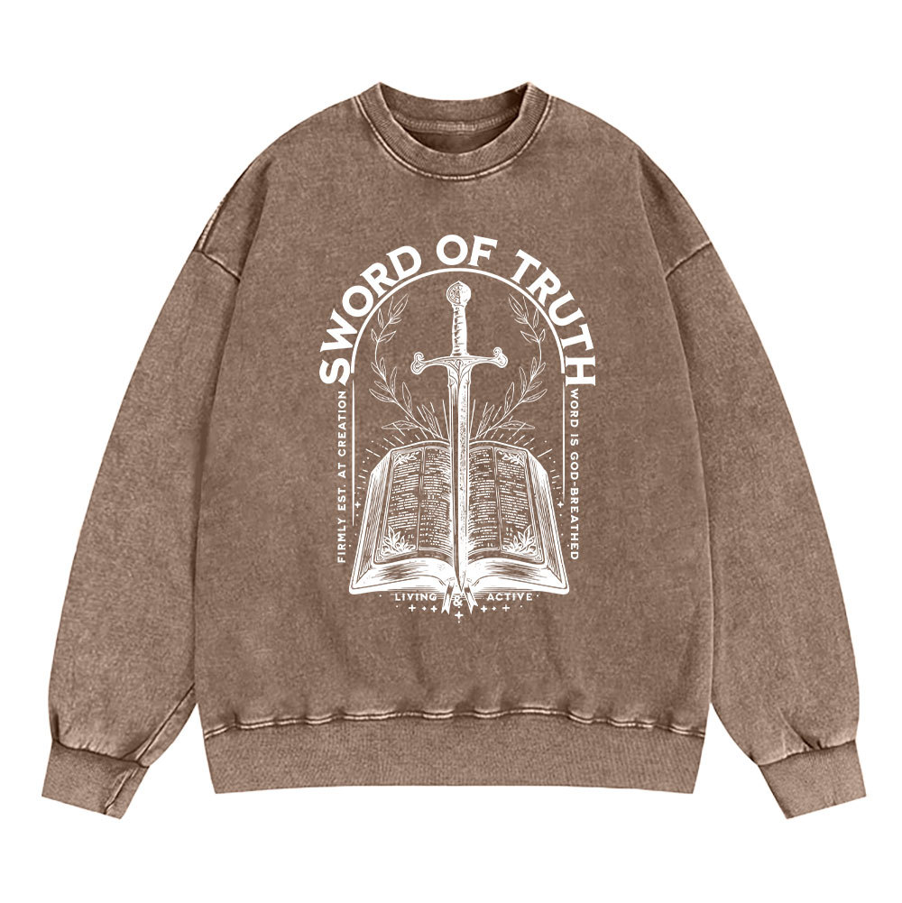 Sword Of Truth Christian Washed Sweatshirt