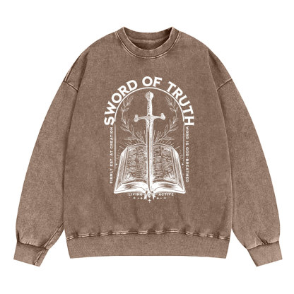 Sword Of Truth Christian Washed Sweatshirt