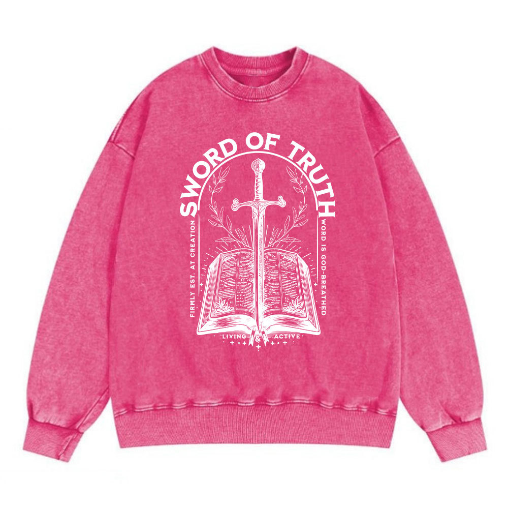 Sword Of Truth Christian Washed Sweatshirt