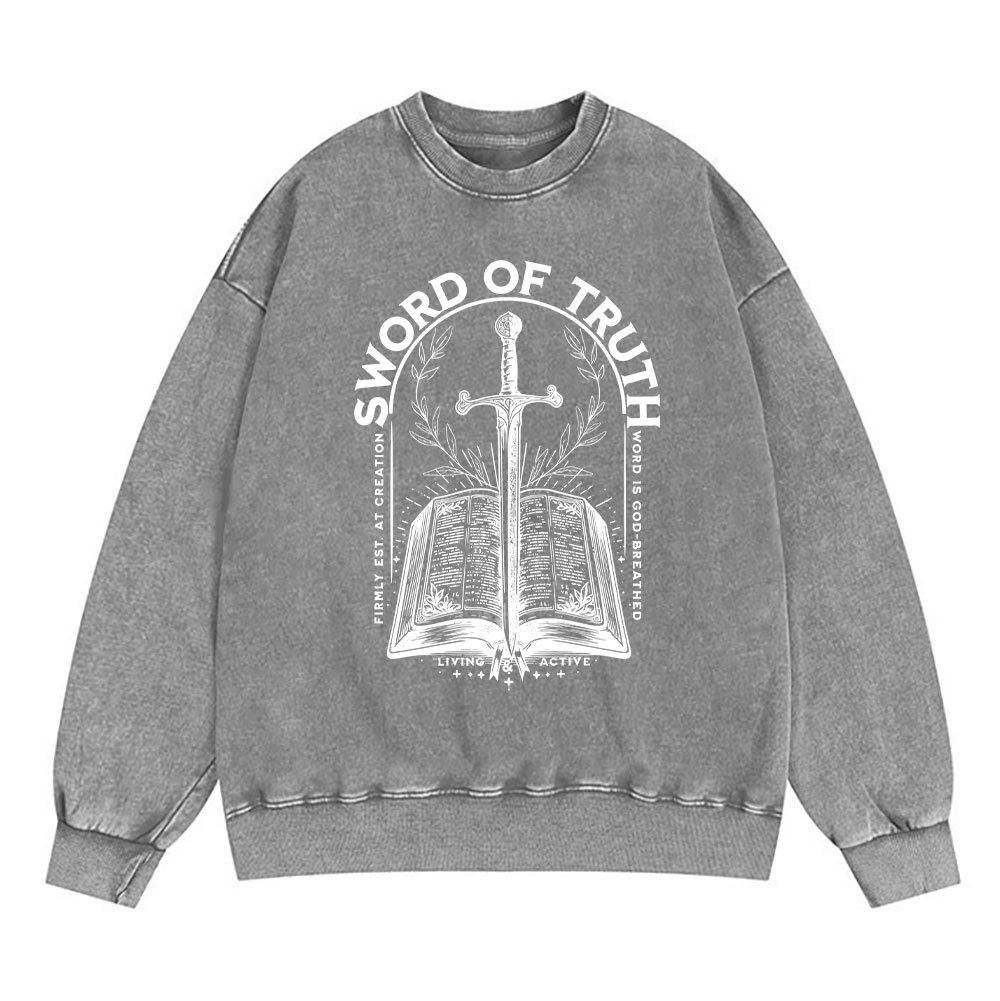 Sword Of Truth Christian Washed Sweatshirt