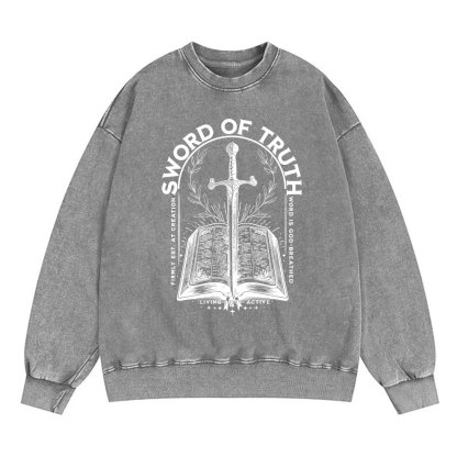 Sword Of Truth Christian Washed Sweatshirt